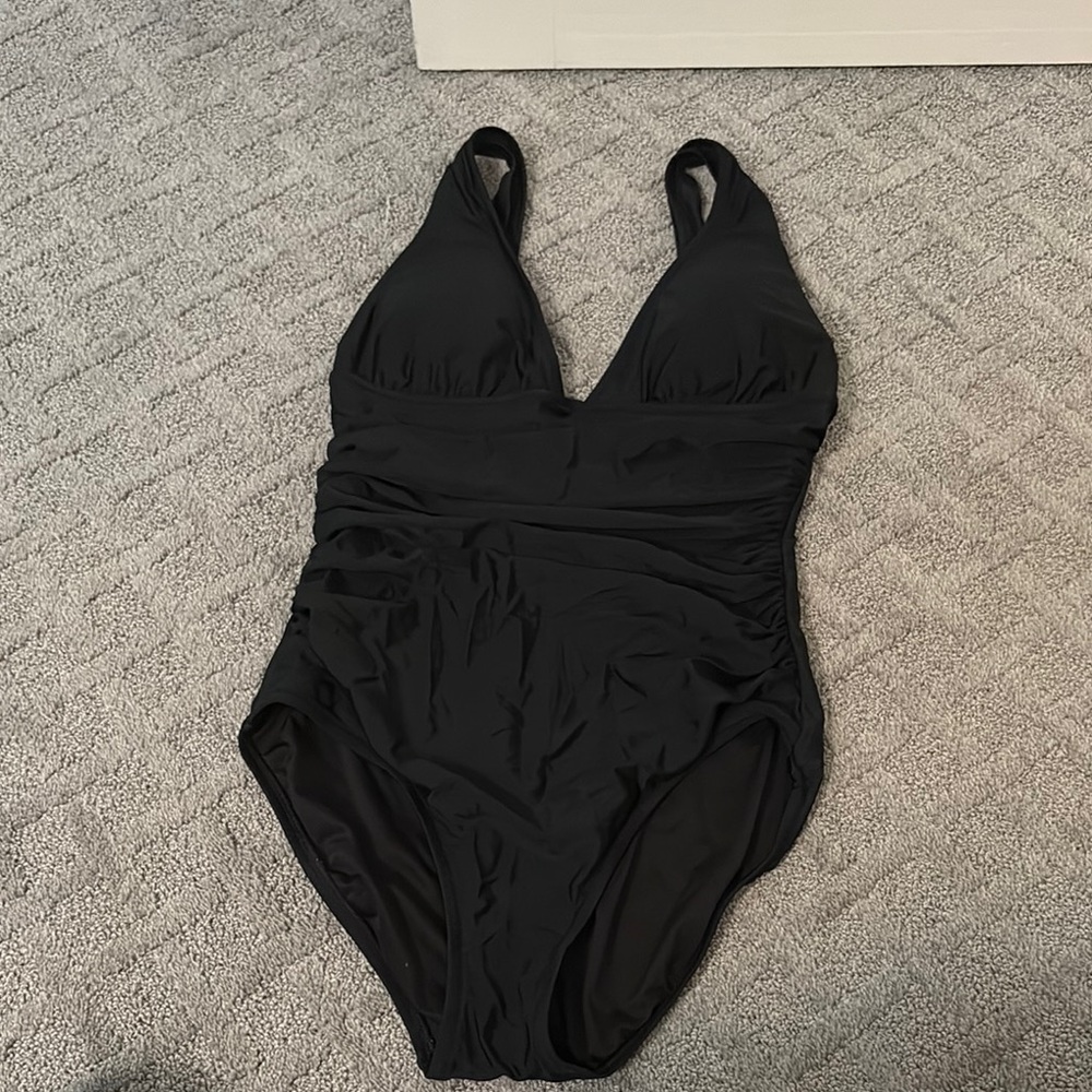 Black One-Piece Swimsuit